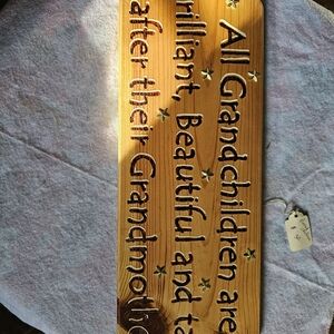 Wooden Grandchildren Quote Sign